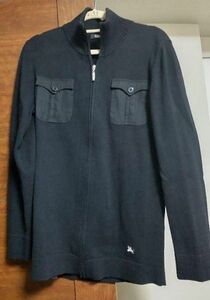 BURBERRY BLACK LABELニットジップアップジャケット