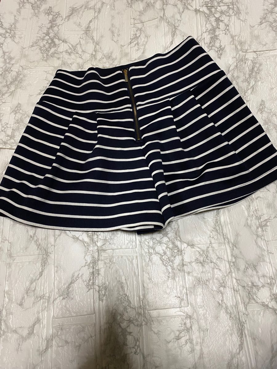 ByeBye★ボーダー マリン ショートパンツ ショーパン キュロット ギャル系