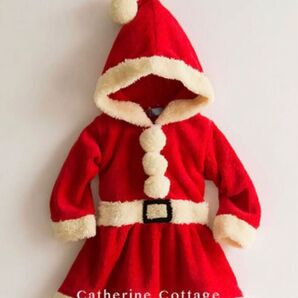 新品未使用☆クリスマス キャサリンコテージ サンタワンピース 100㎝ レッド赤
