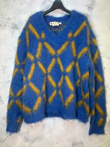 ☆MARNI マルニ☆19AW ダイアモンドカット モヘア ニット セーター