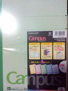 【KOKUYO】『コクヨ　キャンパスノート Campus A 7mm×30行　30枚　5冊入りパック×2パック』おまけでPUMAコラボノート&一平ちゃん１冊ずつ
