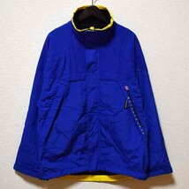 美品★POLO SPORTポロスポーツ★90sビンテージ ナイロンジャケット L 青×黄 星条旗ロゴ★RALPHLAURENラルフローレン_画像1