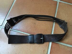 520 lady's original leather belt Brown 