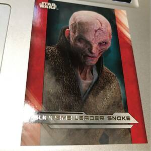 topps スターウォーズ the last jedi 25 SNOKE