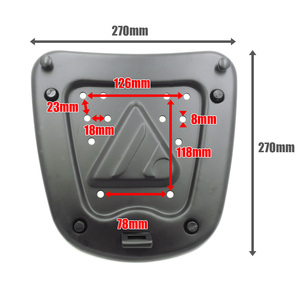 AG-86 リアボックス ブルー [容量47L] LEDストップランプ付:背もたれ付:バイク:大容量:汎用タイプ トップケース ケース リアケース BOXの画像8