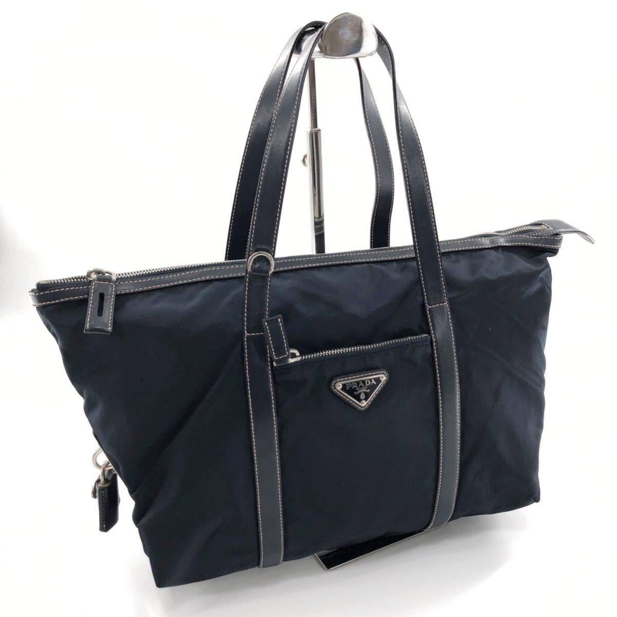 ヤフオク! -「prada プラダ トートバッグ (ネイビー)」の落札相場 ...