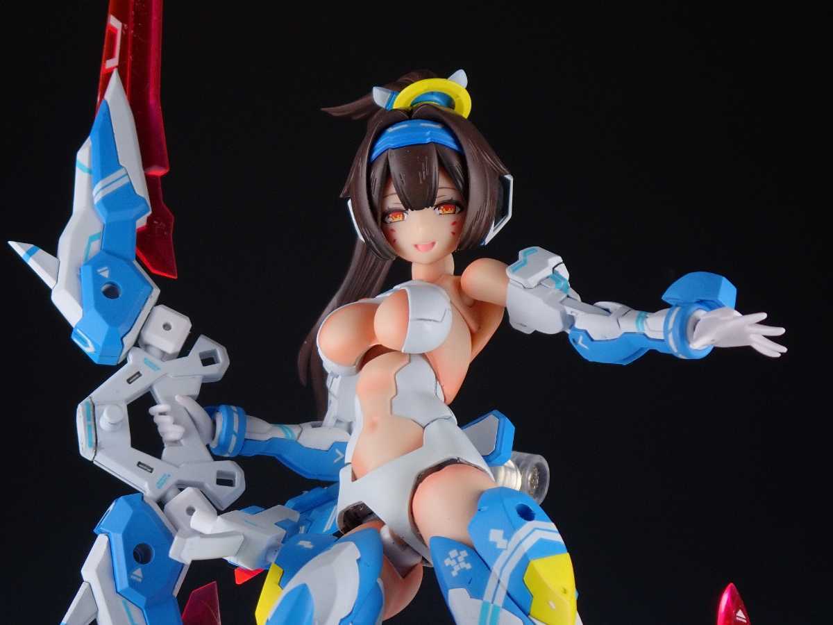 トレフォイル メガミデバイス 朱羅 弓兵 蒼衣 全塗装 完成品 - プラモデル