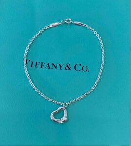 新品 正規品 ティファニーアンドコーtiffany&co ブレスレット 　オープンハート シルバー ハート ティファニー