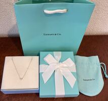 新品 正規品 ティファニー tiffany&co ネックレス バイザヤード ダイヤモンド 0,05ct シルバー ケース巾着紙袋リボン ダイヤ プレゼント_画像5