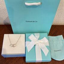 新品 正規品 ティファニー tiffany&co ネックレス　オープンリング　ダブルリング シルバー ケース巾着紙袋リボン 箱　プレゼント　リング_画像4