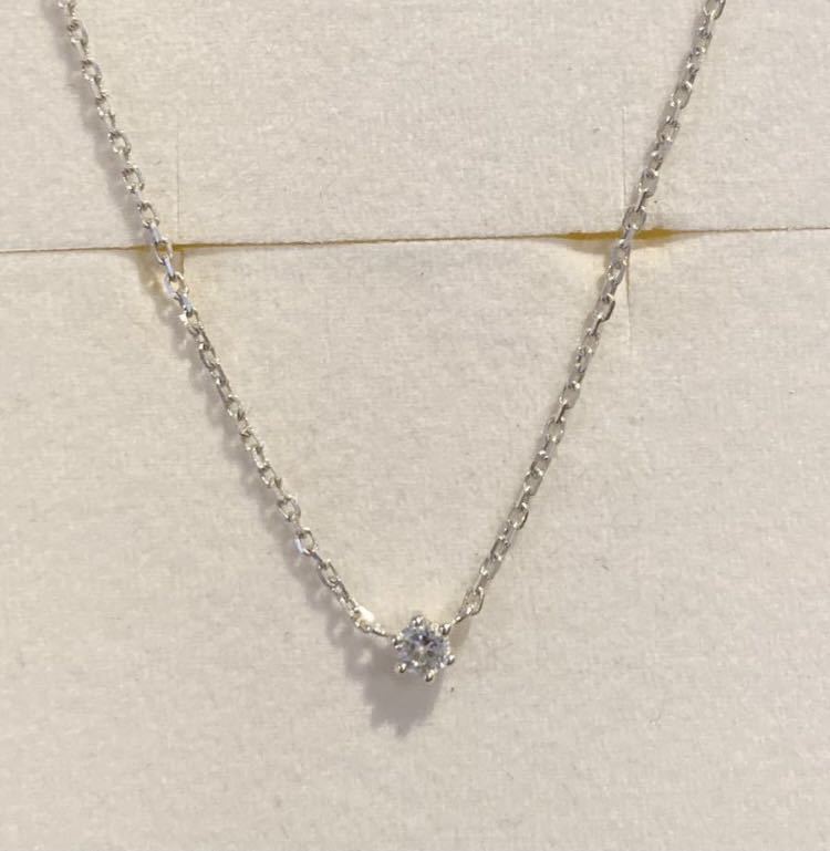 美品 鑑定書付き 本物 ダイアモンドネックレス 18K イニシャル | www