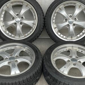 溝有。BRIDGESTONE ブリヂストン BEO 17インチ × 7JJ ＋45 5穴 PCD114.3 ホイール215/45R17スタッドレス4本。ヴェゼルエスティマジューク