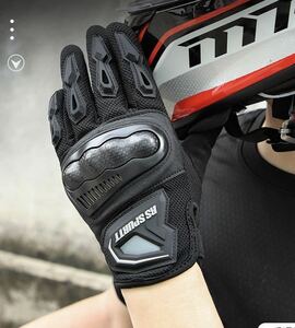 グローブ 手袋 メッシュ バイクグローブ サイクリング スマホ操作 対応 高品質 大人気 新品 送料無料 ブラック XXLサイズ