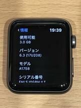 【送料無料・動作品・キズあり】AppleWatch Series2 42mmスペースグレイアルミニウムケース(本体のみ)　MP0G2J/A /A1758 /GPS/Watch OS 6.3_画像3