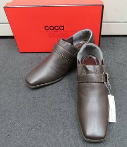 #65331 美品 coca レディース シューズ レザー パンプス 35 1/2 ブラウン系