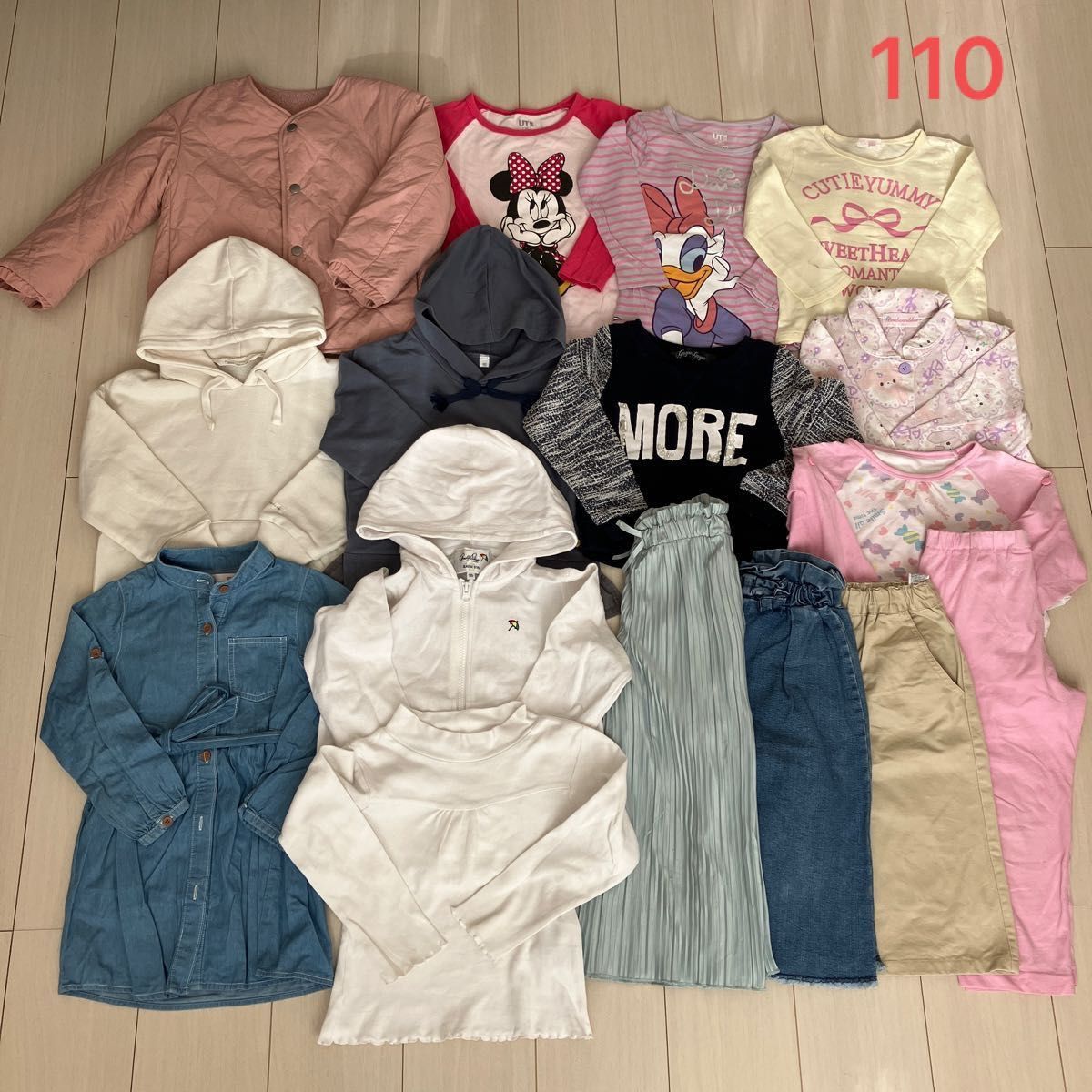 OUTLET 包装 即日発送 代引無料 子供服 まとめ売り 110 女の子 - 通販