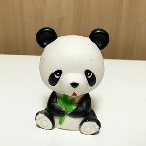 ★三菱銀行　パンダ　ソフビ貯金箱　当時物　レア　希少　非売品　ノベルティー　昭和レトロ　ららら貯金箱　企業物　年代物