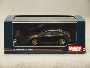 1/64 Honda CIVIC H/B (FK7) Customized ver. ブラックパール/カーボンボンネット Hobby Japan HJ641018DBK