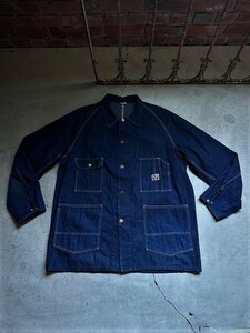 1940'S ビンテージ N&W DENIM COVERALL デニム カバーオール 濃紺 大きいサイズ