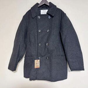 4-52 unused made in Japan BARNS OUTFITTERS bar nz cotton inside quilting pea coat pea coat sinsa rate gray 2 L men's regular price 38,280 jpy 