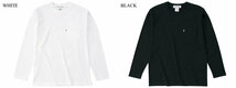 POCKET L/S T-shirt WHITE S/城長袖ポケットtシャツロンteeポケtee無地厚手生地ヘヴィーウェイトgoodwearグッドウエアcamberキャンバー古着_画像2