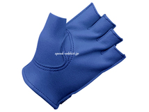 CHURCHILL GLOVE FINGERLESS OT ELECTRIC BLUE M/チャーチルグローブフィンガーレス青ブルーハーフグローブバイク用手袋レザーグローブusa_画像3