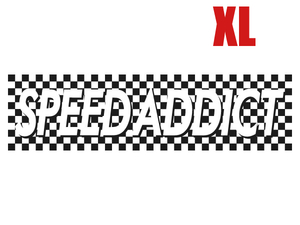 SPEED ADDICT CHECKER BOX LOGO L/S T-shirt XL/ボックスロゴロンt長袖ハーレーharleyチョッパーバイク乗りchopperアイアンスポーツスター