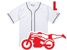 袖スピードアディクト BASEBALL SHIRT WHITE L/白ベースボールシャツホワイトソックス半袖シャツ開襟シャツアメカジ古着ヴィンテージ80s90s_画像1