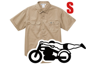 WORK SHIRT S/S スピードアディクト BEIGE S/半袖シャツ世界最速のインディアンボンネビルソルトフラッツアメカジ古着アメリカンバイク70s