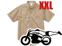 WORK SHIRT S/S スピードアディクト BEIGE XXL/半袖シャツワークシャツwranglerラングラーleeリーバイスben davisベンデイビス古着60s70s_画像1