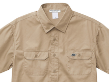 WORK SHIRT S/S スピードアディクト BEIGE S/半袖シャツ世界最速のインディアンボンネビルソルトフラッツアメカジ古着アメリカンバイク70s_画像4