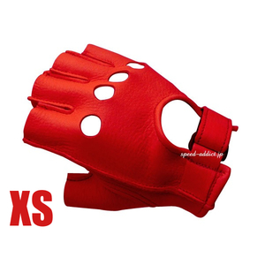 CHURCHILL GLOVE FINGERLESS OT RED XS/チャーチルグローブフィンガーレス赤レッド鹿革本革春用春夏用サマーグローブレディース女性用usa製