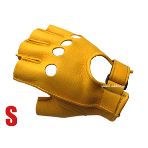 CHURCHILL GLOVE FINGERLESS OT GOLD S/チャーチルグローブフィンガーレスゴールド穴付き穴あき指切り指ぬき指なし指無しハーフフィンガー