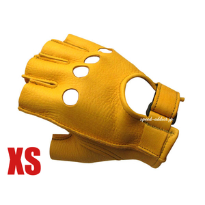 CHURCHILL GLOVE FINGERLESS OT GOLD XS/チャーチルグローブフィンガーレス金色ゴールド鹿革本革春用春夏用サマーグローブレディース女性用