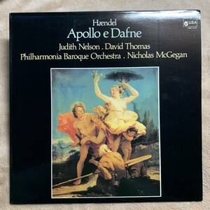 LP●仏harmoniamundi HMC5157●ヘンデル「アポロとダフネ」【ニコラス・マクギーガン　ジュディス・ネルソン　デヴィッド・トーマス】