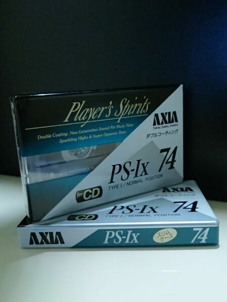 2本◆SEALED◆未開封■AXIA アクシア PS-1X IX Type1 ノーマルカセットテープ CASSETTE TAPES