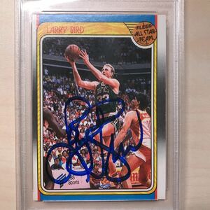 Larry Bird Fleer 1988 PSA MINT9　ラリー・バード サイン入り NBA NBAカード フレアー