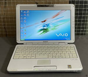 即決 SONY VAIO PCG-TR2/B PCG-491 PentiumM 1GHz/512MB/40GB/Combo/PCMCIA/BT/LAN/IEEE1394 AC付 XP リカバリ有 動作品現状渡 着払60size