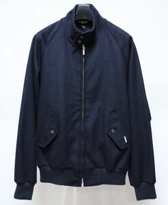 BARACUTA バラクータ SIURA カシミヤ100 英国製 G9 ハリントン ジャケット S 紺 カシミア