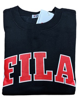 ■即決★Mサイズ★新品タグ付 FILA フィラ★メンズ 紳士用★ビッグロゴマーク UVカット あったか 裏起毛トレーナー/bk01★￥3190_画像5