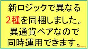 FXツール★異なるロジックの２本立て自動売買EAリスク分散型 (検) MT4 スキャルピング Scalpingエキスパートアドバイザー トレードシステム