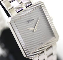 【PIAGET】ピアジェ　プロトコル ウォッチ K18WG ホワイトゴールド　112.7ｇ　Ref.50154 M601D　クォーツ　腕時計_画像4