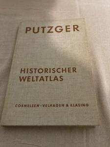 .. paper German map PUTZGER HISTORISCHER WELTATLAS