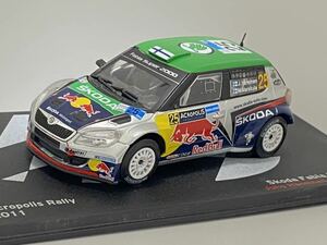 シュコダ ファビア WRC ミニカー 1/43 S2000 evo2