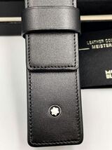 未使用品　MONTBLANC モンブラン ペンケース　シエナ　一本用　ブラック　メンズ　ボールペン　マイスターシュテュック　_画像2