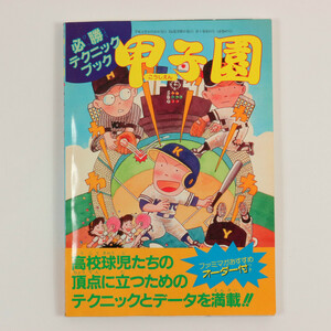 **甲子園 必勝テクニックブック ファミマガ 付録 1989**ファミコン攻略本 高校野球 ファミマガおすすめオーダー付