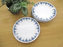 Noritake/ノリタケ ダニューブ 23ｃｍ ミート皿/中皿 5枚セット ナプキン有 保管品 ケーキ皿 月桂樹N印 1960年代 昭和レトロ_画像1