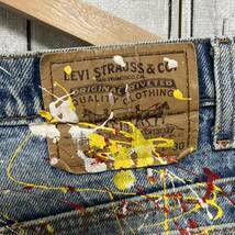 Levi's 517ペンキ加工ペイントデニム！アメリカ製！_画像6