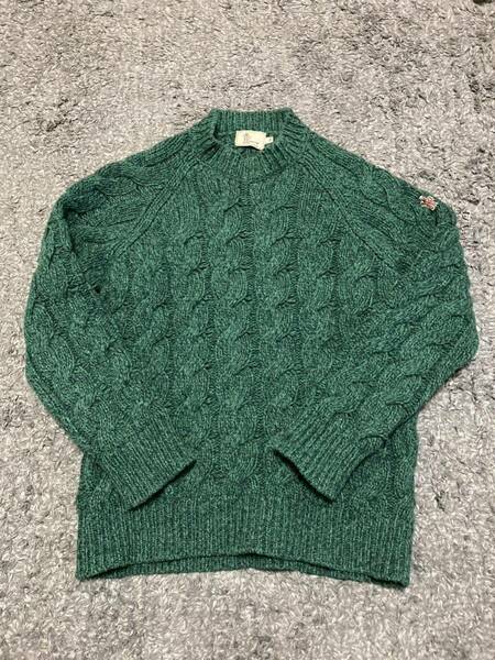 MONCLER MAGLIONE TRICOT GIROCO ニット グリーン 緑 グルノーブル M モンクレール メンズ　長袖