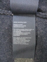 TOMMY HILFIGER　Wool Cashmere Blend　トミーヒルフィガージャパン　ワンピース　Ｖネック　レディース　Ｍ　濃紺・グレー、ボーダー_画像7